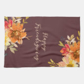 Rustic Floral Friendsgiving  Theedoek (Horizontaal)