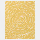 Rustic Floral Garland Folk Art Pattern Fleece (Voorkant)