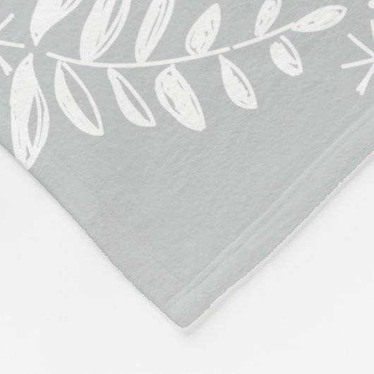 Rustic Floral Garland Folk Art Pattern Fleece (Hoek)