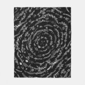 Rustic Floral Garland Folk Art Pattern Fleece (Voorkant)