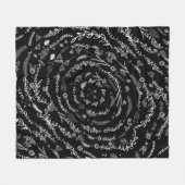 Rustic Floral Garland Folk Art Pattern Fleece Deken (Voorkant (Horizontaal))