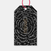 Rustic Floral Garland Folk Art Pattern-Labels Cadeaulabel (Voorkant)
