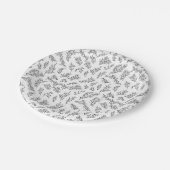 Rustic Floral geeft Bedankt Holiday Paper Bord (Gekanteld)