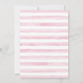 Rustic Floral Girls Safari Animals Baby shower Kaart (Achterkant)