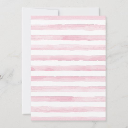 Rustic Floral Girls Safari Animals Baby shower Kaart (Achterkant)