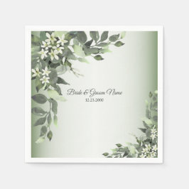 Rustic Floral Greenery Eucalyptus Leaves Servet