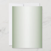 Rustic Floral Greenery Leaves Engagement Party Kaart (Achterkant)