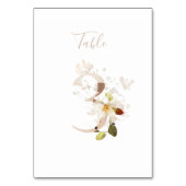 Rustic Floral Handgeschreven Manuscript 3 Wedding Kaart (Voorkant)