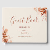 Rustic Floral herfst bruiloft Gastenboek (Voorkant)