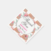 Rustic Floral Herfst herfst Dank u Baby shower Servet (Hoek)