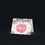 Rustic Floral Herfst Pumpkin Hartelijk dank Bedankkaart<br><div class="desc">Rustic Floral Herfst Pumpkin Hartelijk dank</div>