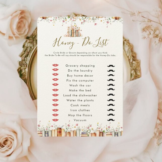 Rustic Floral Honey Do Lijst Vrijgezellenfeest Gam (Creator heeft geüpload)
