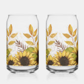 Rustic Floral Iced Coffee & Summer Blikvorm Glas (Rechts)