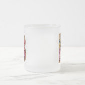 Rustic Floral Initiaal Letter B Monogram Matglas Koffiemok (Center)