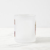 Rustic Floral Initiaal Letter C Monogram Matglas Koffiemok (Center)