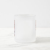 Rustic Floral Initiaal Letter I Monogram Matglas Koffiemok (Center)