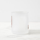 Rustic Floral Initiaal Letter J Monogram Matglas Koffiemok (Center)