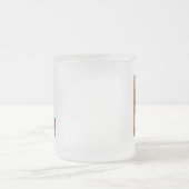 Rustic Floral Initiaal Letter L Monogram Matglas Koffiemok (Center)