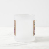 Rustic Floral Initiaal Letter M Monogram Matglas Koffiemok (Center)