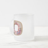 Rustic Floral Initiaal Letter O Monogram Matglas Koffiemok (Voorkant links)