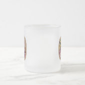 Rustic Floral Initiaal Letter O Monogram Matglas Koffiemok (Center)