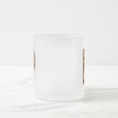 Rustic Floral Initiaal Letter P Monogram Matglas Koffiemok (Center)