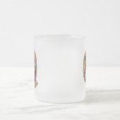 Rustic Floral Initiaal Letter Q Monogram Matglas Koffiemok (Center)