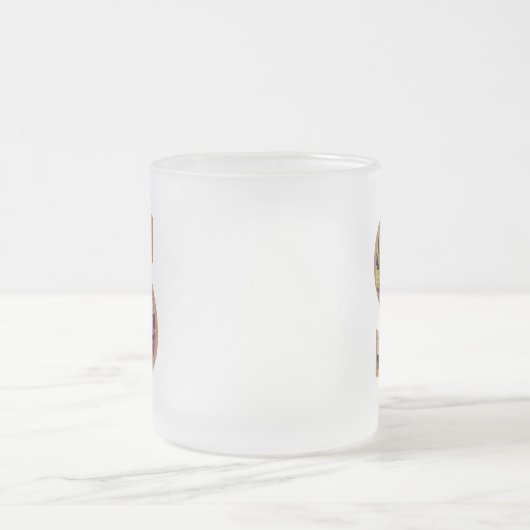 Rustic Floral Initiaal Letter S Monogram Matglas Koffiemok (Center)