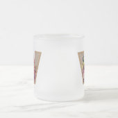 Rustic Floral Initiaal Letter W Monogram Matglas Koffiemok (Center)