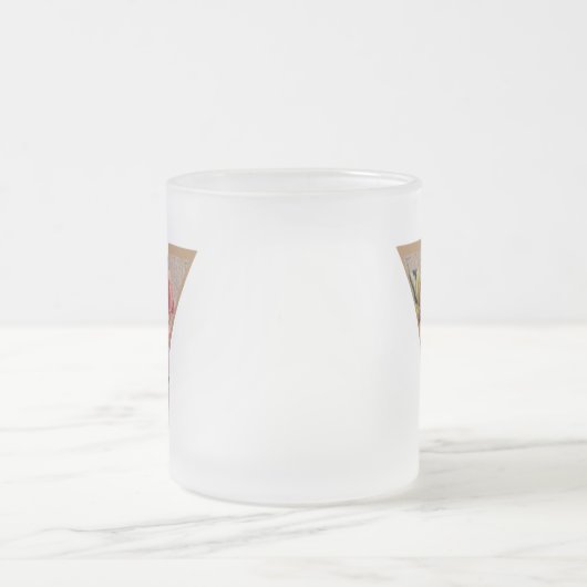 Rustic Floral Initiaal Letter Y Monogram Matglas Koffiemok (Center)