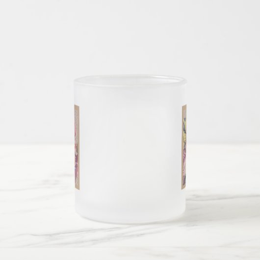 Rustic Floral Initial Letter H Monogram Matglas Koffiemok (Center)