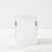 Rustic Floral Initial Letter T Monogram Matglas Koffiemok (Center)