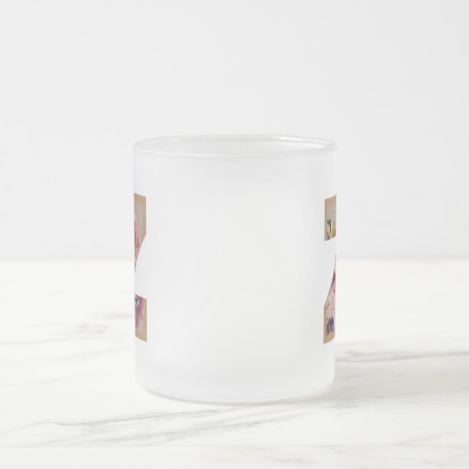 Rustic Floral Initial Letter Z Monogram Matglas Koffiemok (Center)