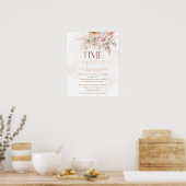 Rustic Floral is niet haar prachtige tijdcapsule Poster (Keuken)