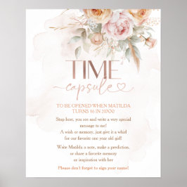 Rustic Floral is niet haar prachtige tijdcapsule Poster