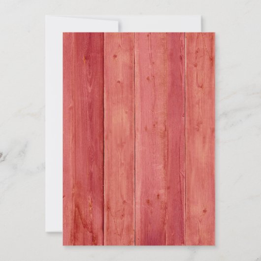 Rustic Floral Kaart (Achterkant)