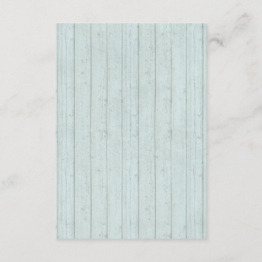 Rustic Floral Koe Skull Boho Details / Routebeschr Informatiekaartje (Achterkant)