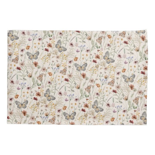 Rustic Floral Kussensloop (Achterkant)