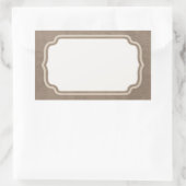 Rustic Floral Label – Land Baby shower of gunst (Tas)