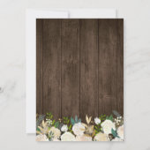 Rustic Floral Lace String Lights Vrijgezellenfeest Kaart (Achterkant)