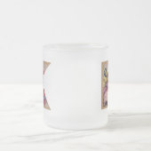 Rustic Floral Large Monogram K Matglas Koffiemok (Center)