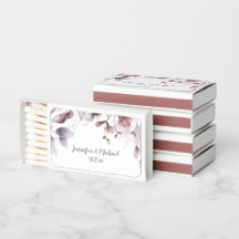 Rustic Floral Leaves Mauve Pink Paars