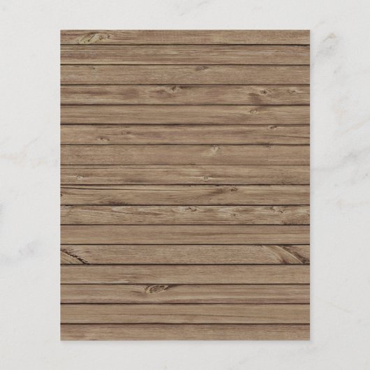 Rustic Floral Lights budget Weddenschap (Achterkant)