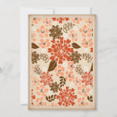Rustic Floral Mason Jar Parchment Birthday 2 Kaart (Achterkant)