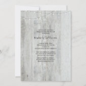 Rustic Floral Mason Jar Photo Graduparty Kaart (Achterkant)