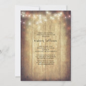 Rustic Floral Mason Jar Photo Graduparty Kaart (Achterkant)