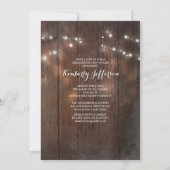 Rustic Floral Mason Jar Photo Graduparty Kaart (Achterkant)