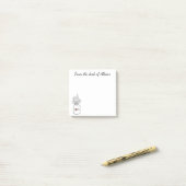 Rustic Floral Mason Jar Red Heart Love Flowers Post-it® Notes (Op bureau)