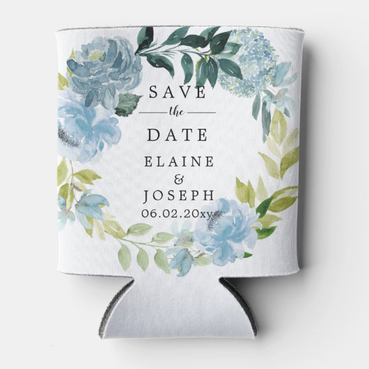 Rustic Floral met veel papier, sla de datum waarop Blikjeskoeler (Voorkant)