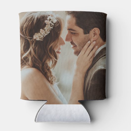 Rustic Floral met veel papier, sla de datum waarop Blikjeskoeler (Achterkant)